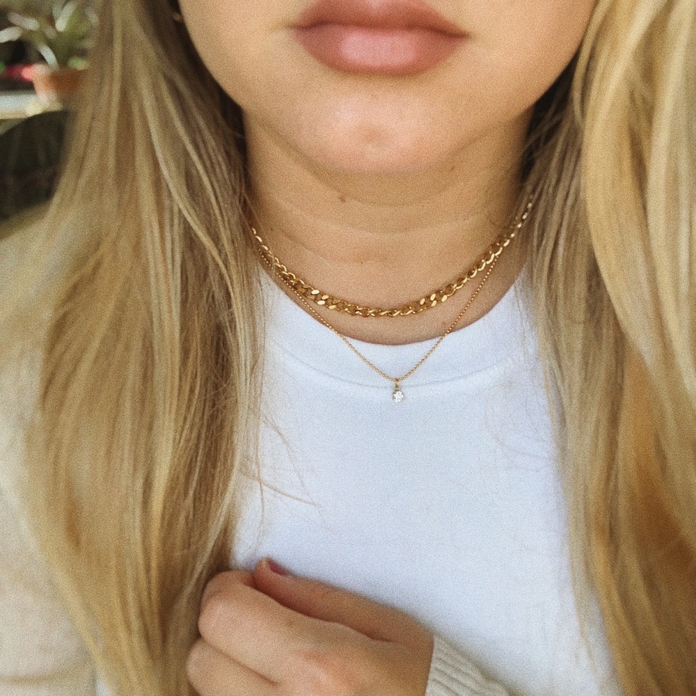 18k gold 5mm Cuban link necklace - Picture 7 of 9